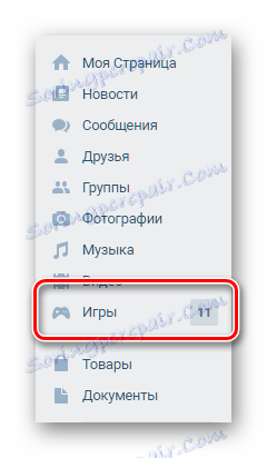 Přejděte do sekce VKontakte
