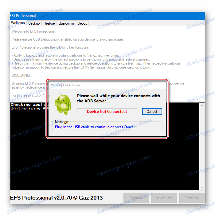 Samsung GT-I9300 Galaxy S III EFS Profesionálne zariadenie nie je pripojené
