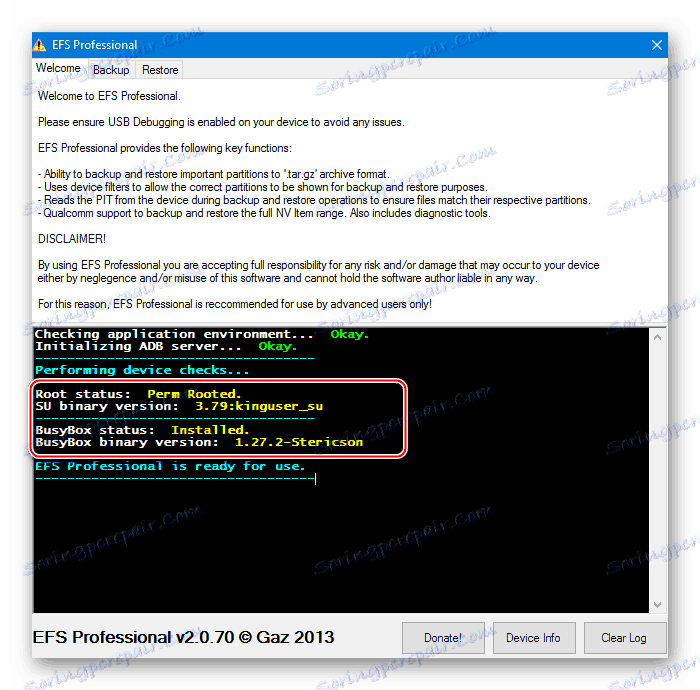 Samsung GT-I9300 Galaxy S III EFS Profesionálne overenie koreňa a bsiboxu