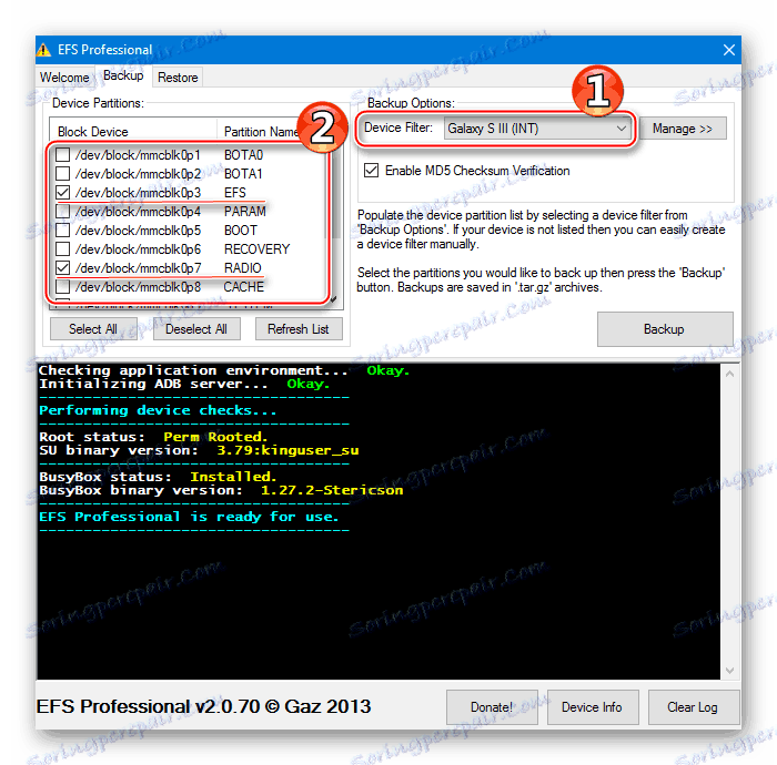 Samsung GT-I9300 Galaxy S III EFS Profesionálny výber priečok EFS a RADIO