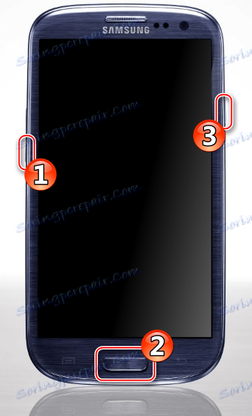 Samsung GT-I9300 Galaxy S III spustiť režim Dowload pre firmware