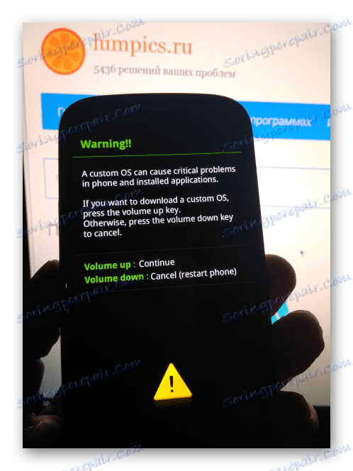 Samsung GT-I9300 Galaxy S III pred spustením režimu Odin