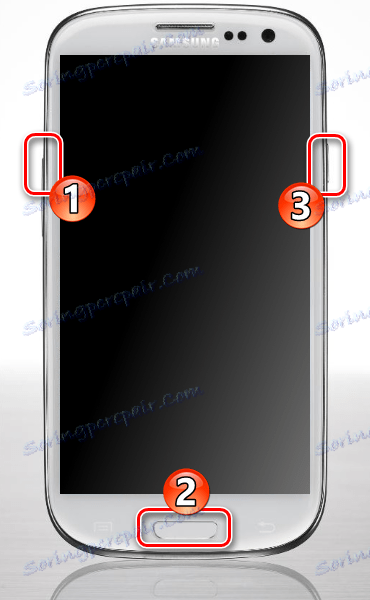 Samsung Galaxy S3 GT-I9300 Запуск смартфона в режиме рекавери