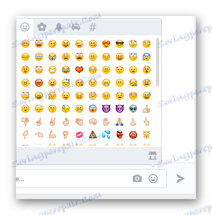 Změněné rozhraní pro použití emotikony po instalaci rozšíření EmojiPlus v dialogu v sekci VKontakte