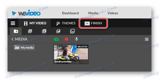 Завершуємо редагування ролика в WeVideo