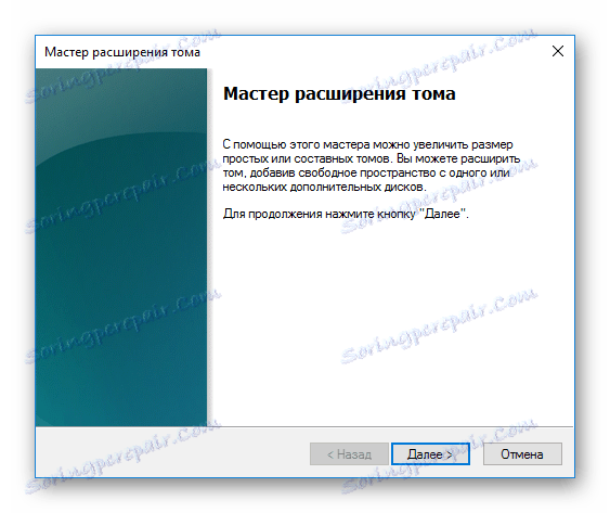 Čarovnik za razširitev zvezka Windows v programu VrtiualBox
