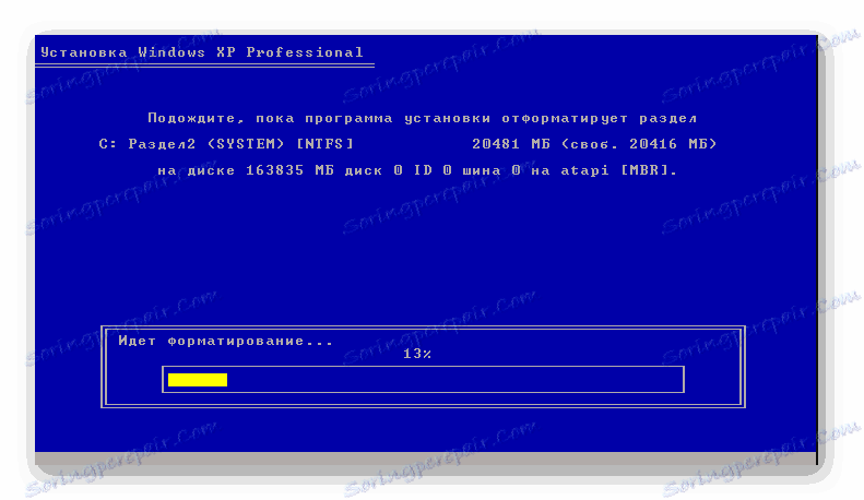 Príprava oddielu a kopírovanie súborov