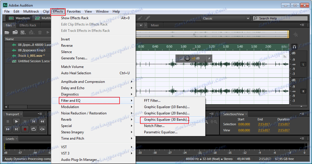 grafický ekvalizéra-v-Program-adobe-konkurz