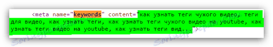 videa v kódu stránky na YouTube
