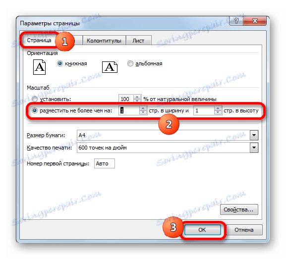 Okno nastavení stránky v aplikaci Microsoft Excel