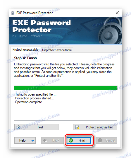 Čtvrtý krok v EXE Password