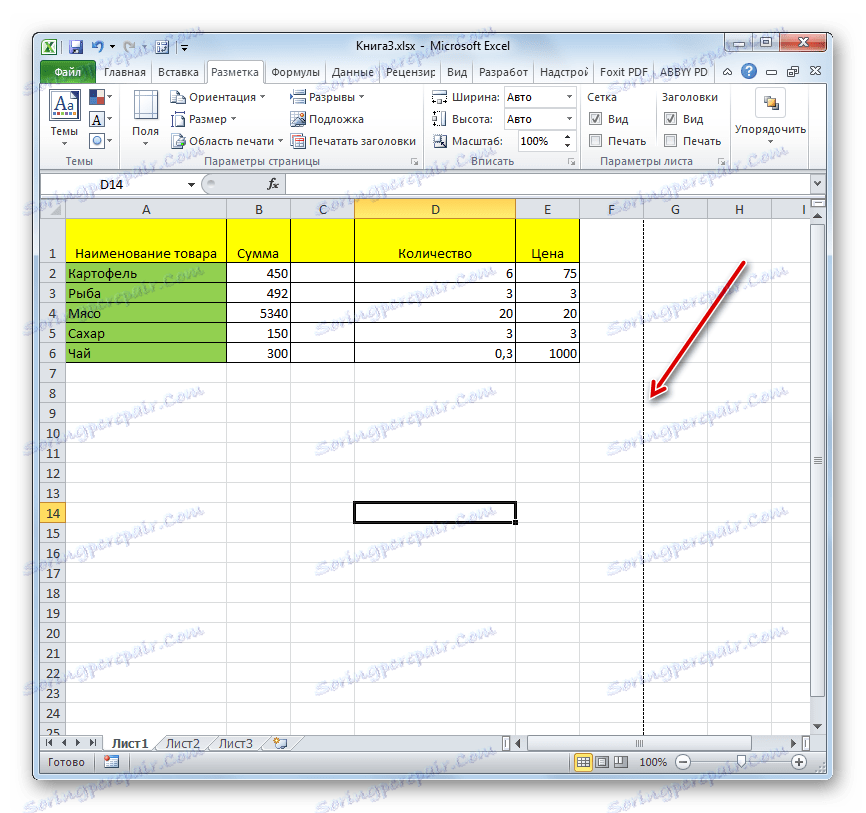 Krátka čiarkovaná čiara v programe Microsoft Excel