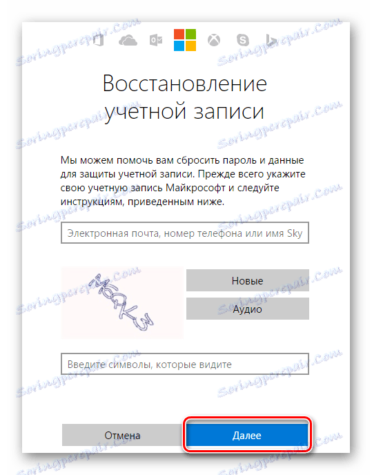 Windows 8 Obnovitev gesla