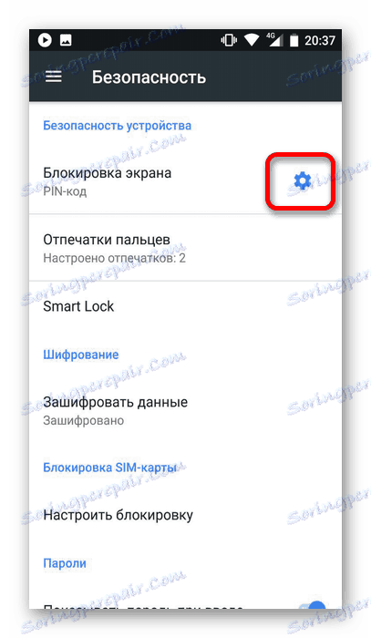 nastavitev zaslona zaslona na Androidu