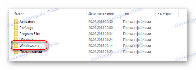 Ponechejte nebo odstraňte složku s předchozí verzí systému Windows