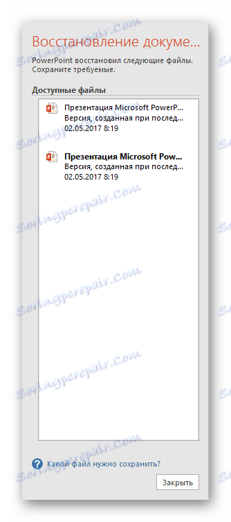 Možnosti prezentácie na obnovenie