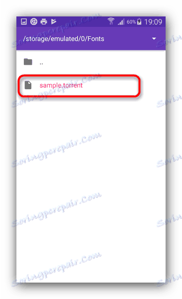 ملف لإضافته إلى LibreTorrent