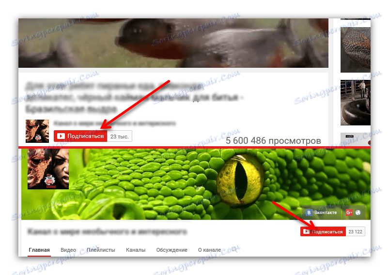 gumb za naročanje na YouTube