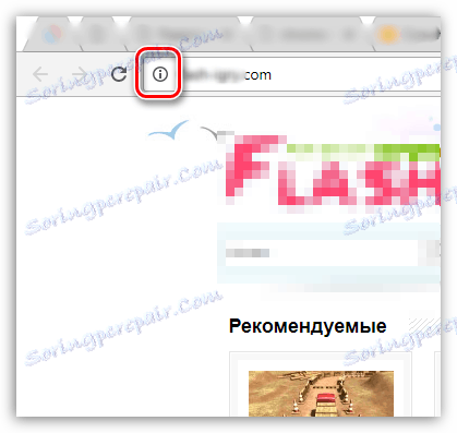 Информация за сайта в Google Chrome