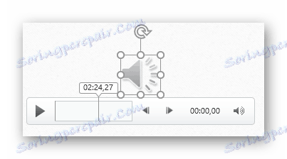 Audio súbor s prehrávačom v programe PowerPoint