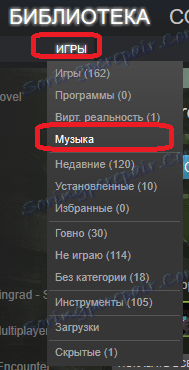 Otwieranie biblioteki muzycznej na Steamie