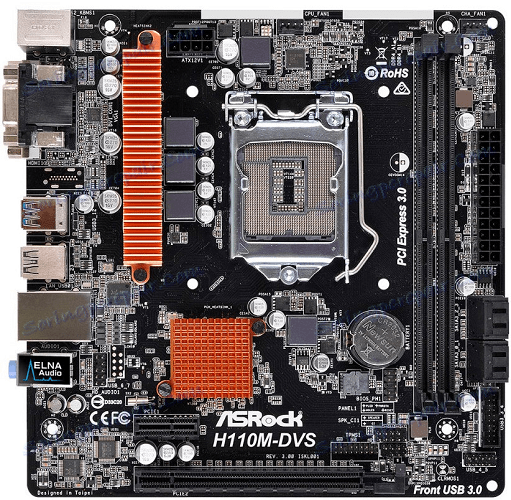 نظرة عامة على اللوحة الأم ASRock H110M-DGS