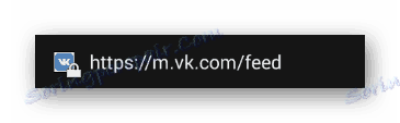 Przejście do mobilnej wersji strony VKontakte za pośrednictwem przeglądarki internetowej