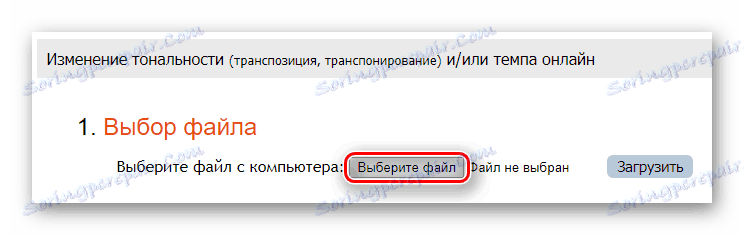 Tlačítko pro spuštění výběru souborů z počítače na web RuMinus