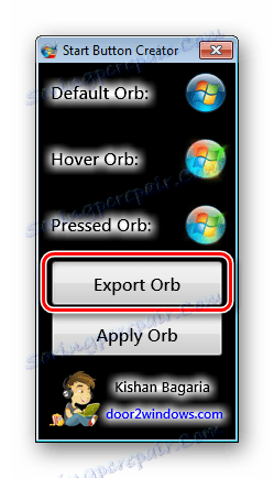 Uvoz Windowsa 7 slika Start Button Creator