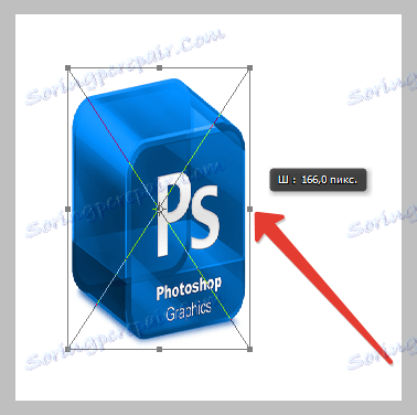تغيير حجم الكائن في Photoshop