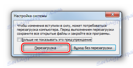 Da biste pokrenuli ponovno pokretanje računala u prozoru za postavljanje sustava u sustavu Windows 7
