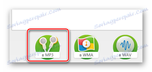 Отидете на параметрите за конвертиране в MP3 програми Freemake Audio Converter