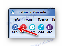 MP3 gumb u Total Audio Converteru