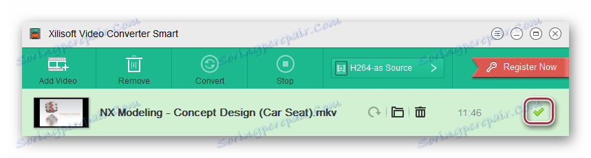 вікно завершення конвертації файлу в Xilisoft Video Converter