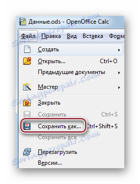 uložiť ako openoffice