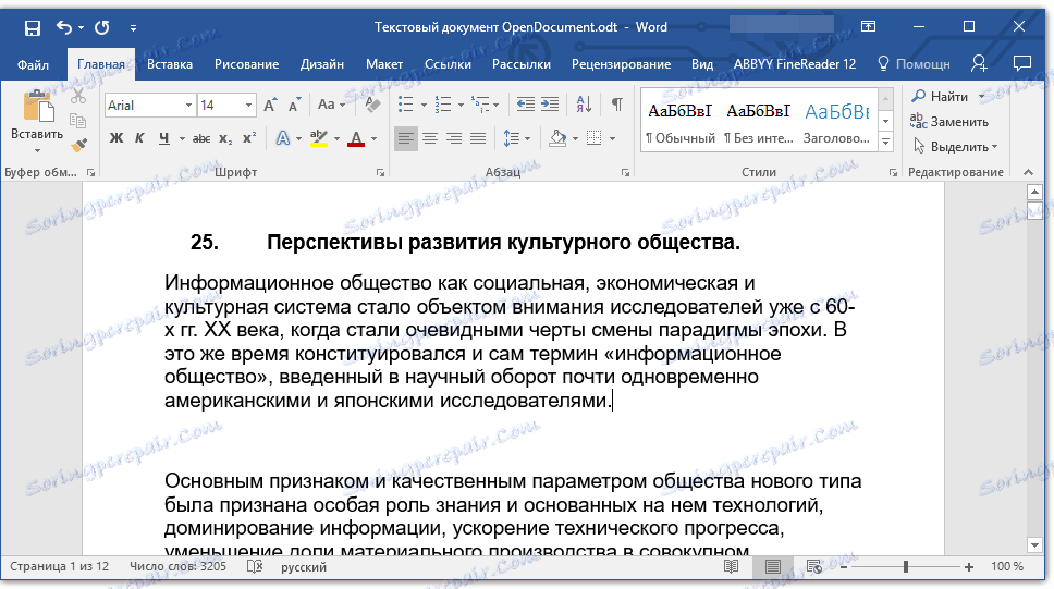 OpenDocument.odt v programe Word