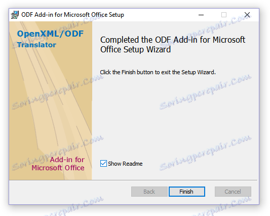 Dokončenie doplnku ODF pre inštaláciu balíka Microsoft Office