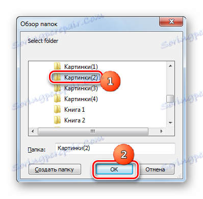 Okno procházení složek v programu Photo Converter