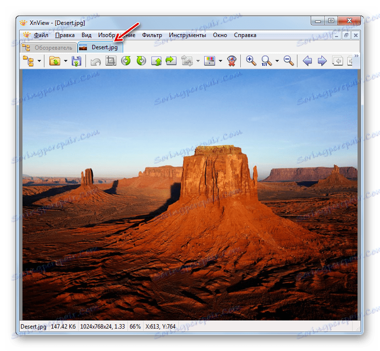 Obrázek je uložen ve formátu JPG ve formátu XnView