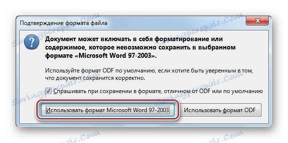 потврда формата датотеке либреоффице