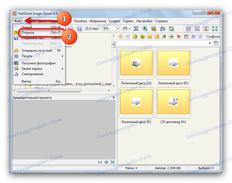 Otevřete soubor pomocí aplikace FastStone Image Viewer