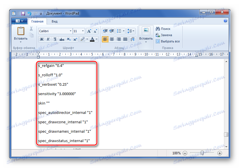 Wprowadzanie opcji konfiguracji w Microsoft WordPad