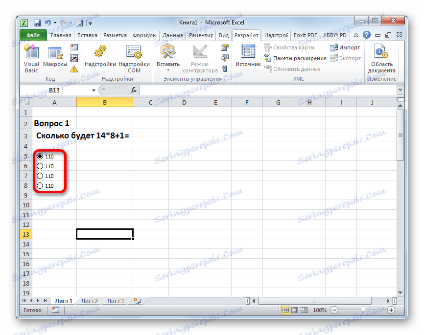 Přepínače jsou zkopírovány do aplikace Microsoft Excel