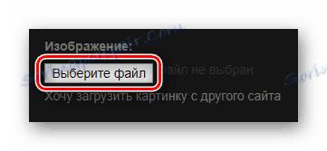 Кнопка для початку вибору файлу для обробки на сайті Demotivators