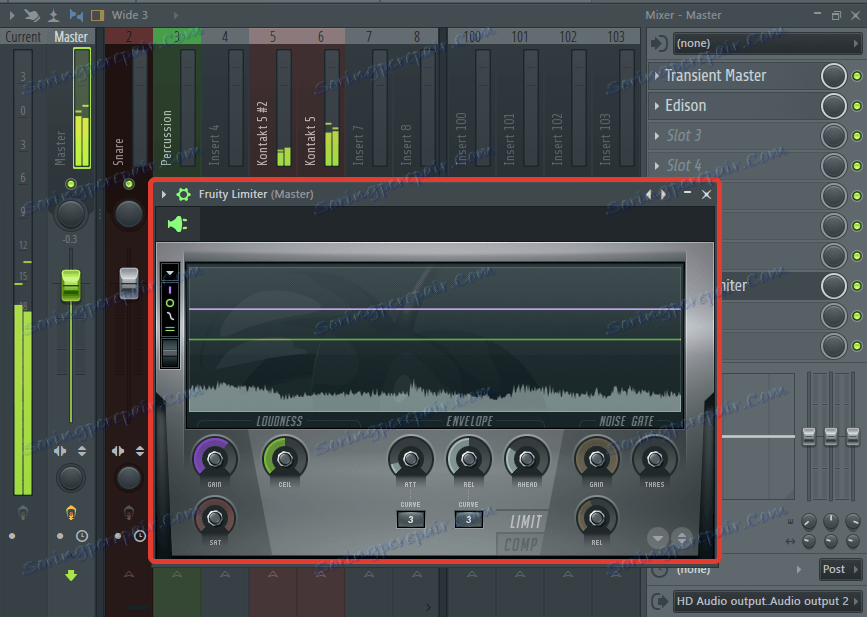 Ефекти върху главния канал в FL Studio