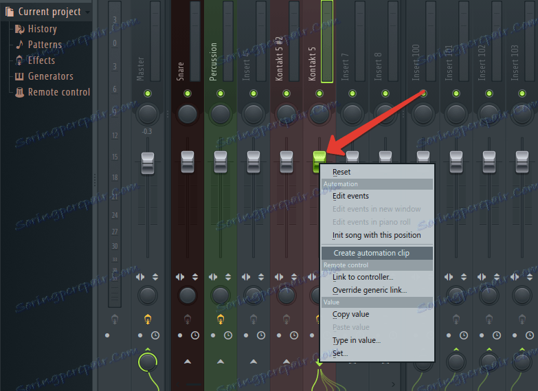 Автоматизация в FL Studio