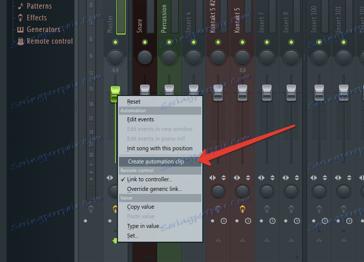Създайте Clip за автоматизация в FL Studio