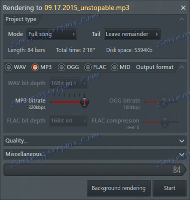 Експортиране на MP3 в FL Studio