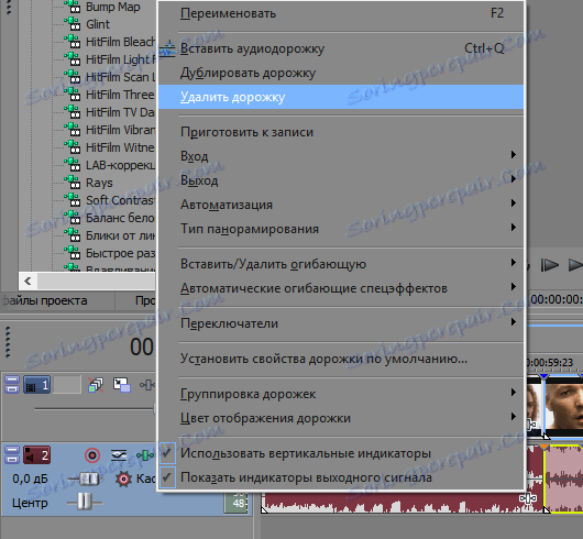 صدا را در Sony Vegas حذف کنید