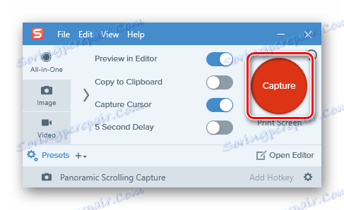 Zrzut ekranu z Snagit